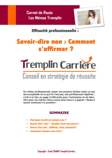 Visuel 1 savoir dire non boutique tremplin carrière