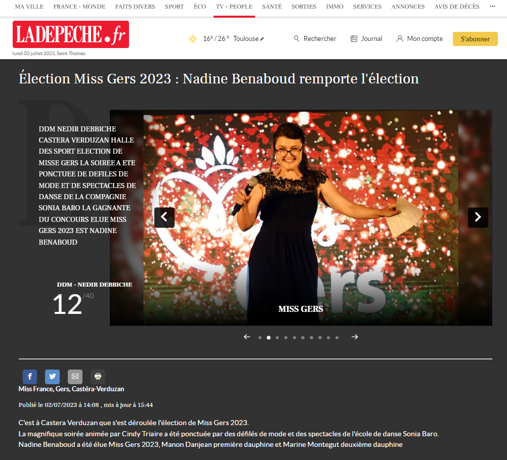 Election Miss Gers